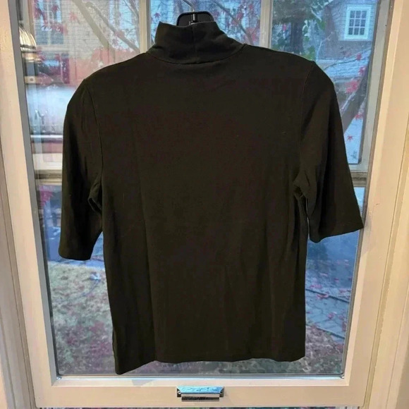 Ralph Lauren Women’s Turtleneck Short Sleeve Sweater Dark Green Size Small - Picture 2 of 7